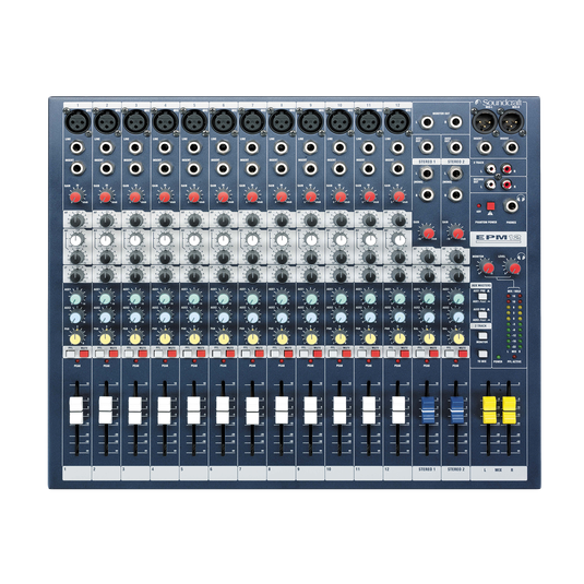 EPM12 - Dark Blue - A multipurpose mixer that carries the hallmarks of Soundcraft’s professional heritage. - Detailshot 2 image number null