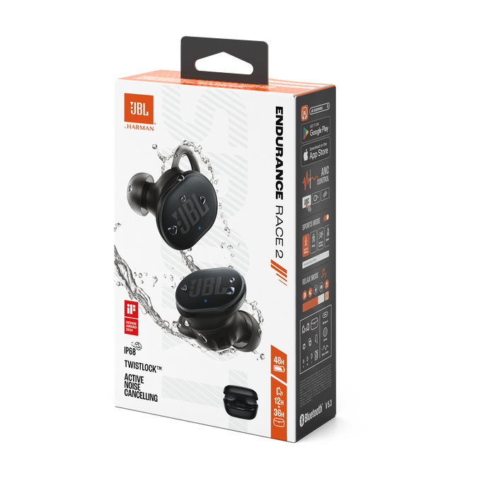 JBL Endurance Race 2 - Black - Waterproof sports true wireless earbuds - Detailshot 15 image number null