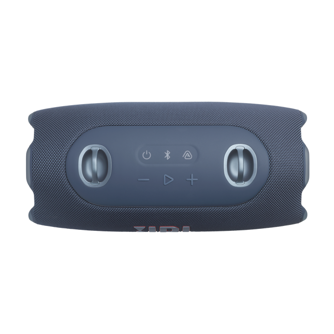 JBL Xtreme 5 - Blue - Portable waterproof speaker with massive legendary JBL sound, ambient edge lighting, and a convenient shoulder strap - Top image number null