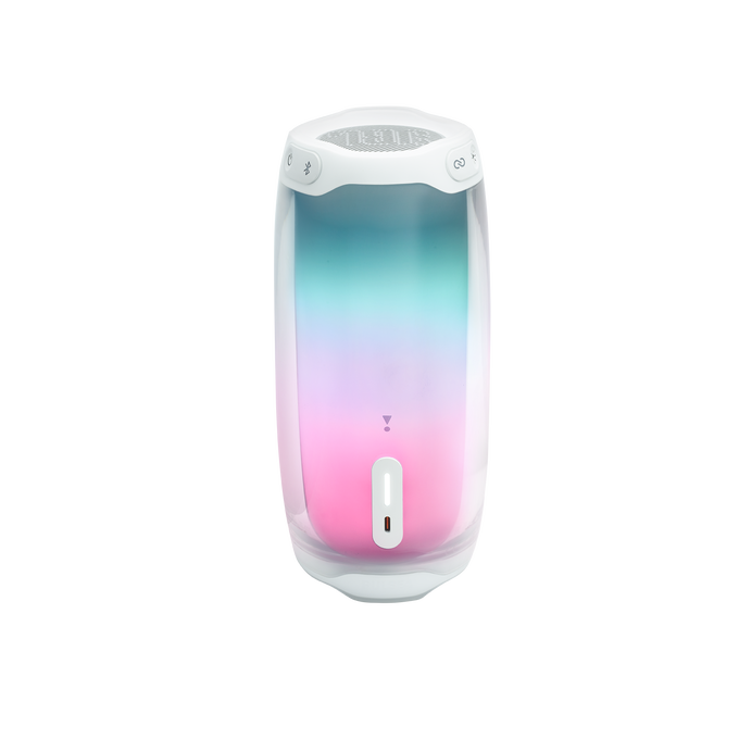 JBL Pulse 4 - White - Portable Bluetooth Speaker - Back image number null