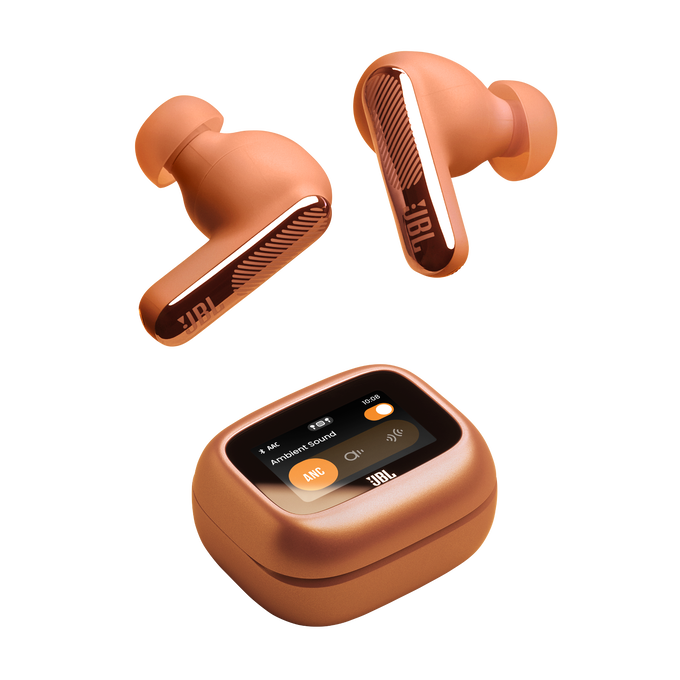 JBL Live Beam 4 - Orange - True wireless Noise Cancelling earbuds - Top image number null