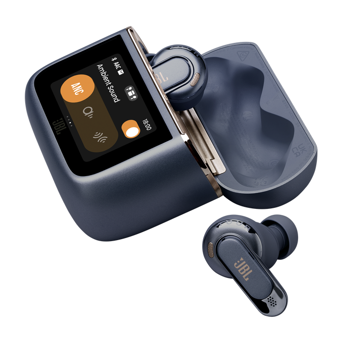JBL Tour Pro 3 - Blue - True Wireless Noise Cancelling earbuds with Smart Charging Case&trade; - Detailshot 2 image number null
