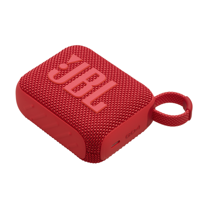 JBL Go 4 - Red - Ultra-Portable Bluetooth Speaker - Detailshot 4 image number null