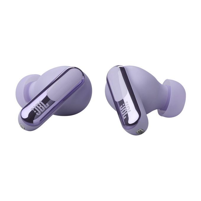 JBL Live Beam 3 - Purple - True wireless noise-cancelling closed-stick earbuds - Detailshot 1 image number null