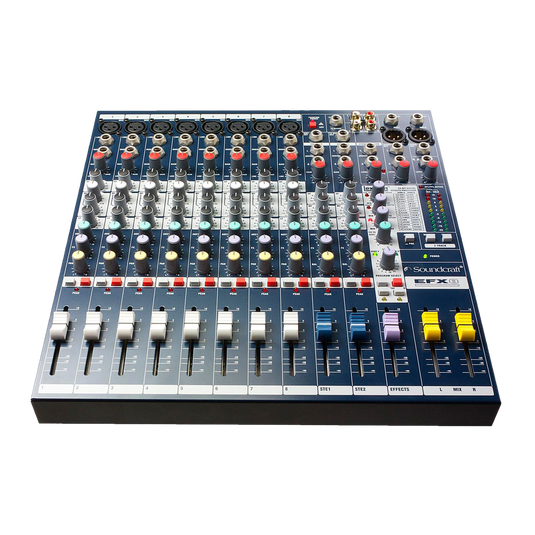 EFX8 | Compact analogue 8 channel mixer with built-in effects