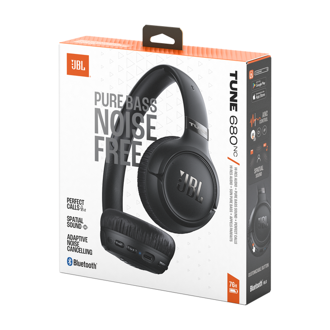 JBL Tune 680NC - Black - Wireless on-ear Noise cancelling headphones - Detailshot 15 image number null