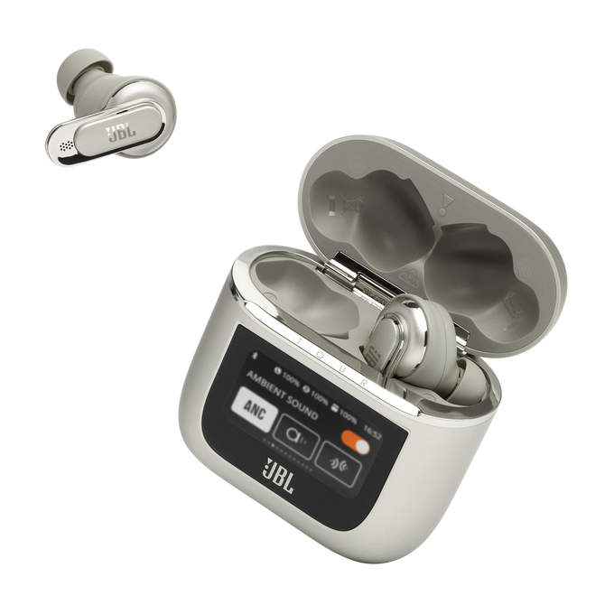 JBL Tour Pro 2 - Sand - True wireless Noise Cancelling earbuds - Detailshot 4 image number null
