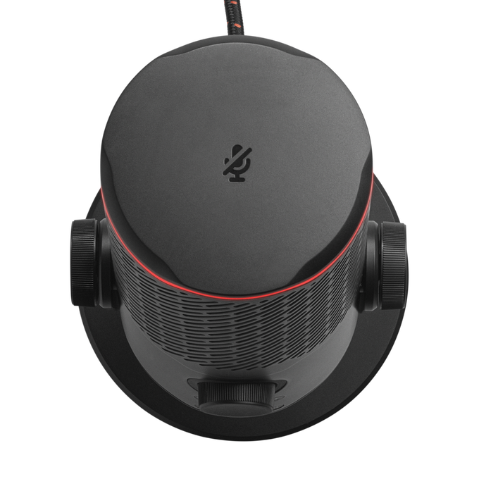 JBL Quantum Stream Studio - Chrome - Quad pattern premium USB microphone for streaming, recording and gaming - Detailshot 3 image number null
