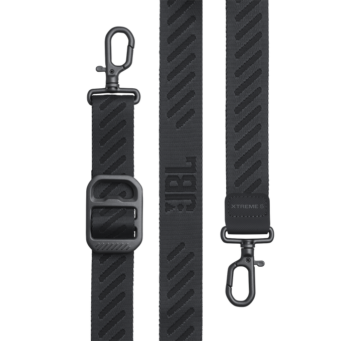 JBL Xtreme 5 - Black - Portable waterproof speaker with massive legendary JBL sound, ambient edge lighting, and a convenient shoulder strap - Detailshot 3 image number null
