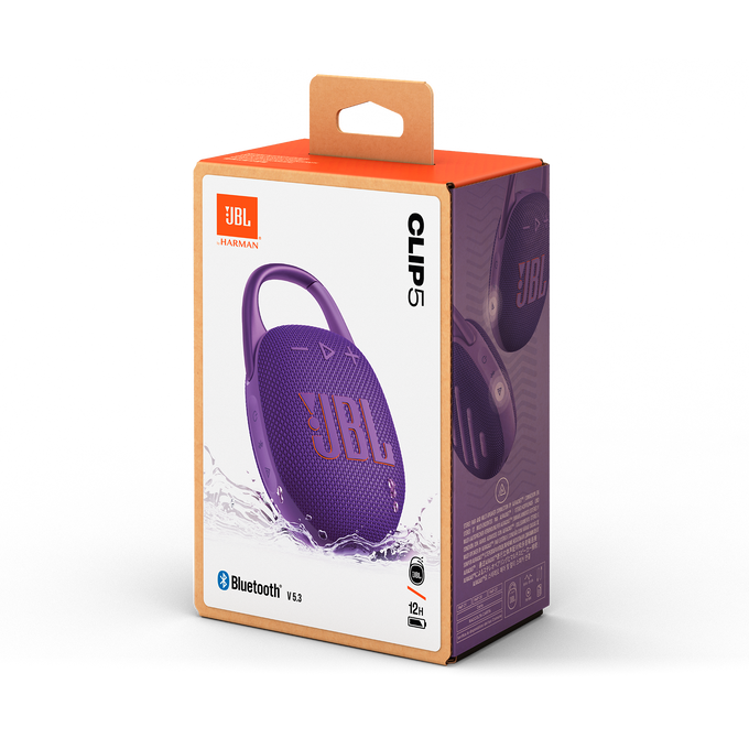 JBL Clip 5 - Purple - Ultra-portable waterproof speaker - Detailshot 15 image number null