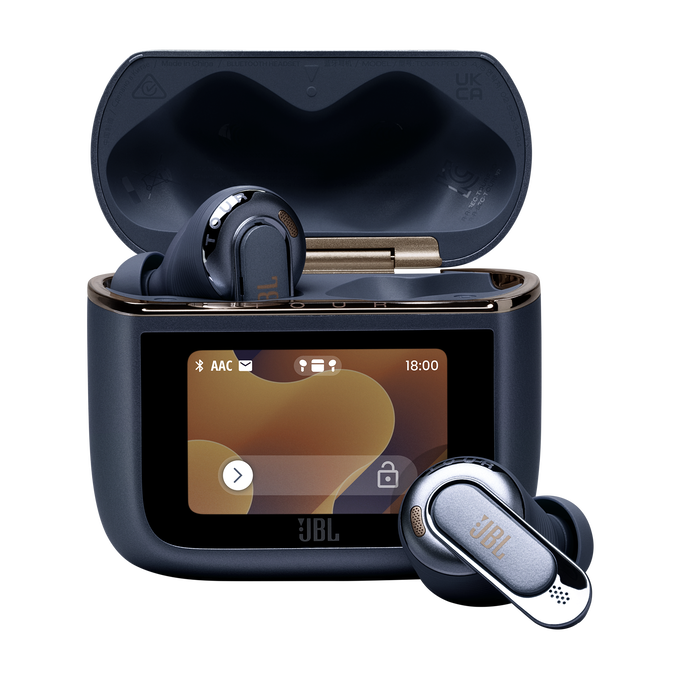 JBL Tour Pro 3 - Blue - True Wireless Noise Cancelling earbuds with Smart Charging Case&trade; - Hero image number null