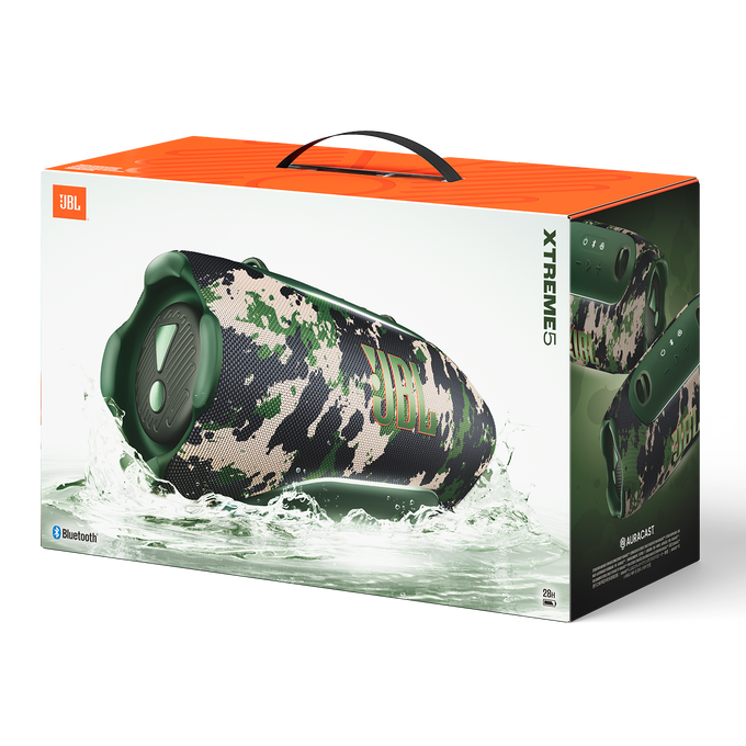 JBL Xtreme 5 - Squad - Portable waterproof speaker with massive legendary JBL sound, ambient edge lighting, and a convenient shoulder strap - Detailshot 15 image number null