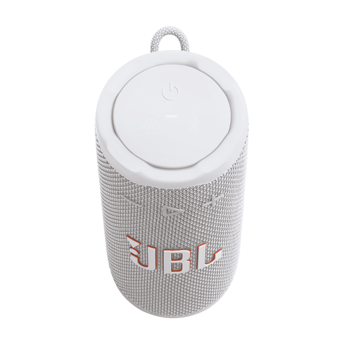 JBL Grip - White CSTM - Compact Bluetooth speaker with bold JBL Pro Sound and ambient light - Top image number null