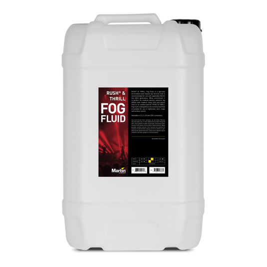 RUSH & THRILL Fog Fluid - 25L - White - For use in all Martin Fog Machines - Hero image number null
