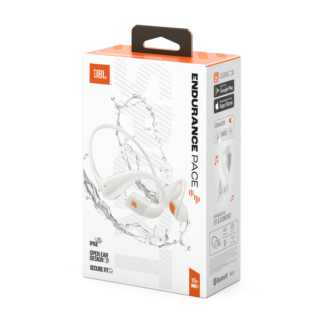 JBL Endurance Pace - White - Open-Ear Sport Headphones - Detailshot 15 image number null