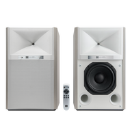 4329P Studio Monitor Powered Loudspeaker System - White Aspen - Powered Bookshelf Loudspeaker System - Hero