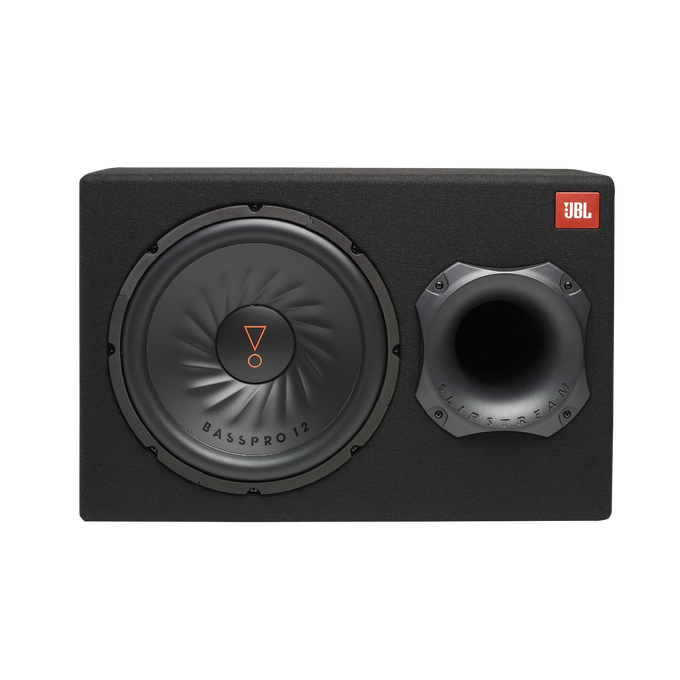 JBL BassPro 12 - Black - 12" (300mm) Car Audio Powered Subwoofer System with Slipstream Port Technology - Front image number null