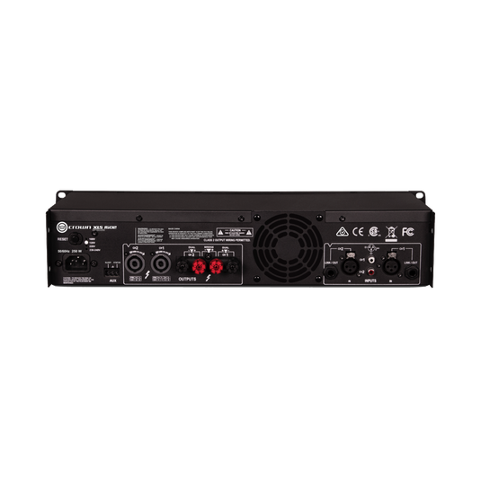 XLS 1502 - Black - Two-channel, 525W @ 4Ω power amplifier - Back image number null