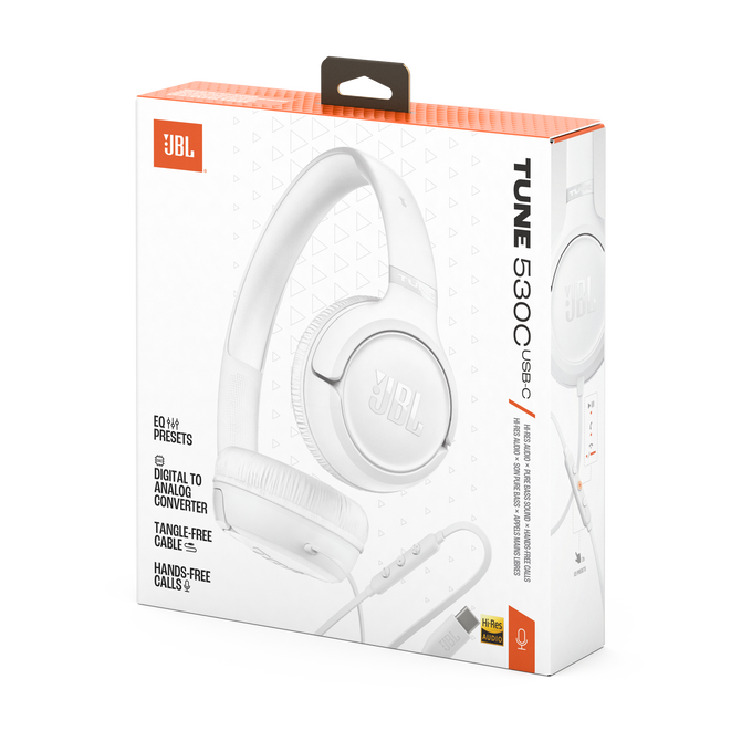 JBL Tune 530C - White - Wired on-ear headphones - Detailshot 15 image number null