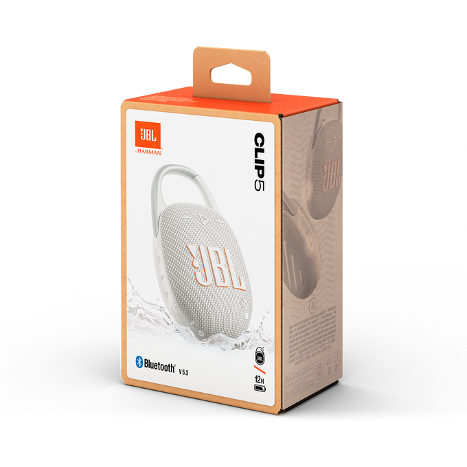 JBL Clip 5 - White CSTM - Ultra-portable waterproof speaker - Detailshot 15 image number null