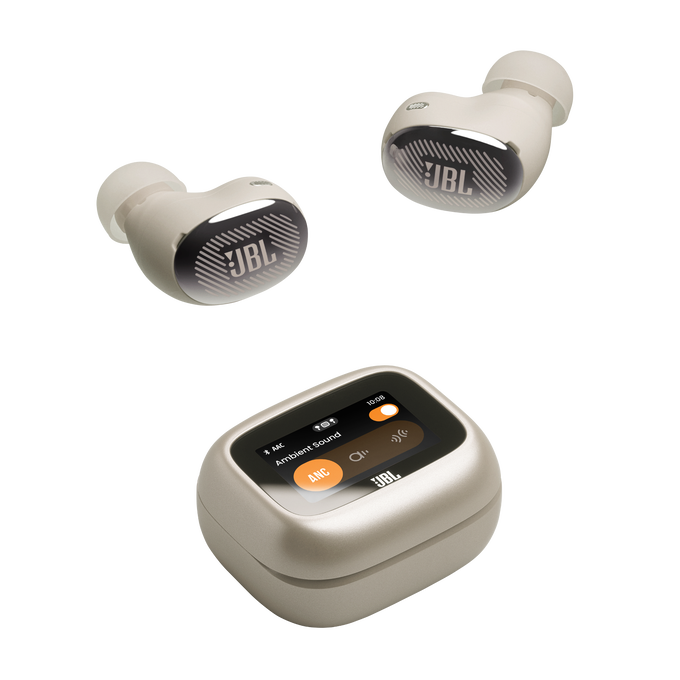 JBL Live Buds 4 - Sand - True wireless Noise Cancelling earbuds - Top image number null