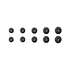 JBL Ear Tips Set Replacement Kit for JBL Tour Pro 3 - Black - Ear tips set XS+S+M+L+XL (L+R) - Hero