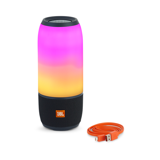 JBL Pulse 3 - Black - Waterproof portable Bluetooth speaker with 360° lightshow and sound. - Detailshot 2 image number null