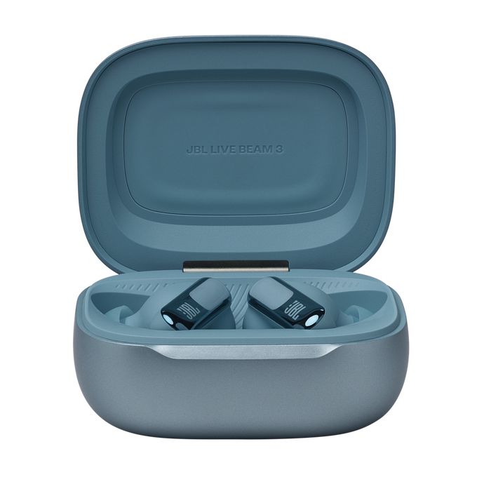 JBL Live Beam 3 - Blue - True wireless noise-cancelling closed-stick earbuds - Detailshot 3 image number null