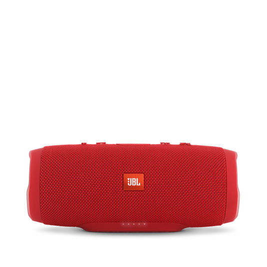 JBL Charge 3 - Red - Full-featured waterproof portable speaker with high-capacity battery to charge your devices - Front image number null