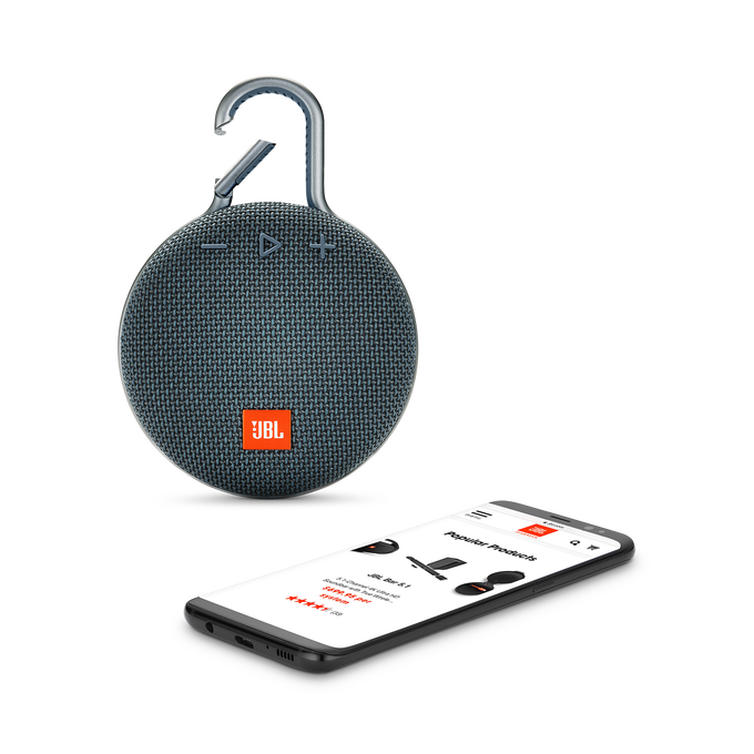 JBL Clip 3 - Ocean Blue - Portable Bluetooth&reg; speaker - Detailshot 1 image number null