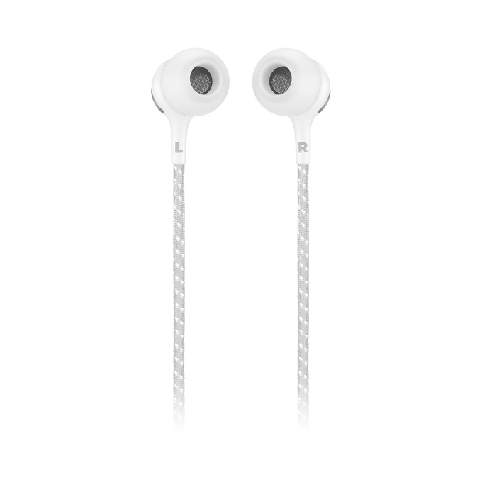 JBL Live 200BT - White - Wireless in-ear neckband headphones - Back image number null