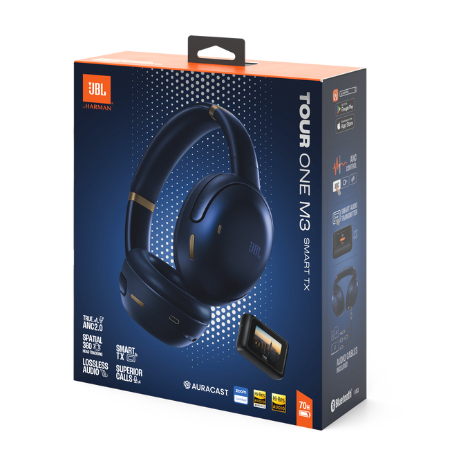 JBL Tour One M3 Smart Tx - Blue - Wireless over-ear Noise Cancelling headphones with JBL Smart Tx - Detailshot 15 image number null