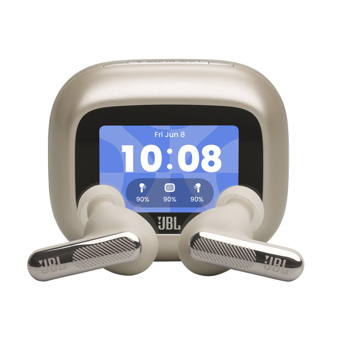 JBL Live Beam 4 - Sand - True wireless Noise Cancelling earbuds - Hero image number null