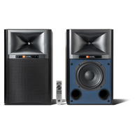 4329P Studio Monitor Powered Loudspeaker System - Black Walnut - Powered Bookshelf Loudspeaker System - Hero