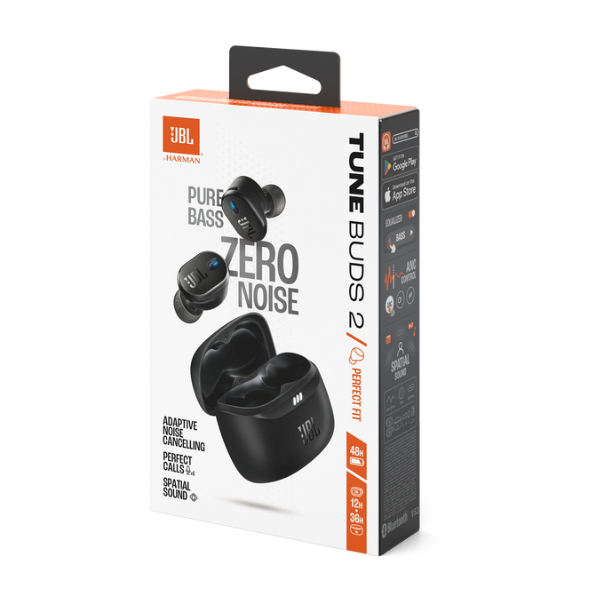 JBL Tune Buds 2 - Black - True Wireless Noise Cancelling Earbuds - Detailshot 15 image number null
