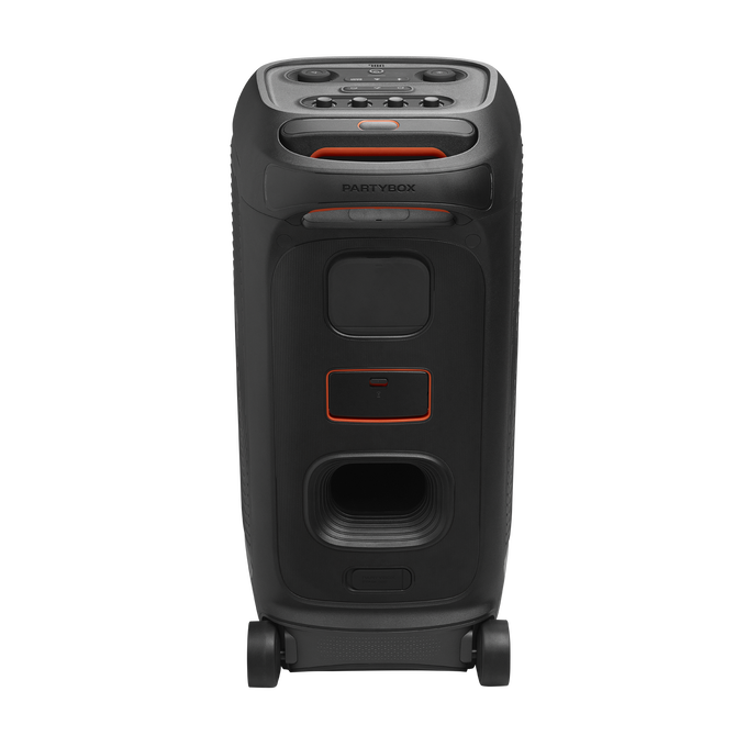JBL PartyBox Stage 320 - Black - Portable party speaker with wheels - Back image number null