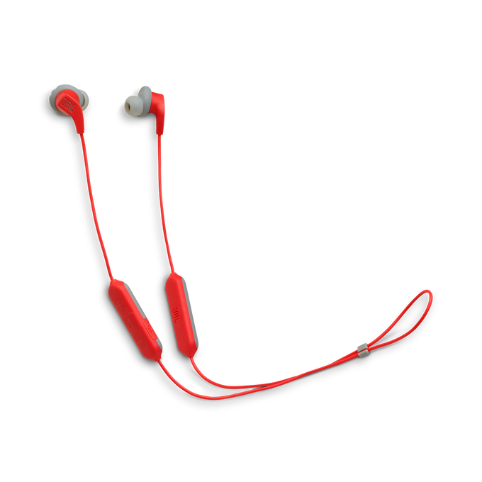JBL Endurance RUNBT - Red - Sweatproof Wireless In-Ear Sport Headphones - Hero image number null