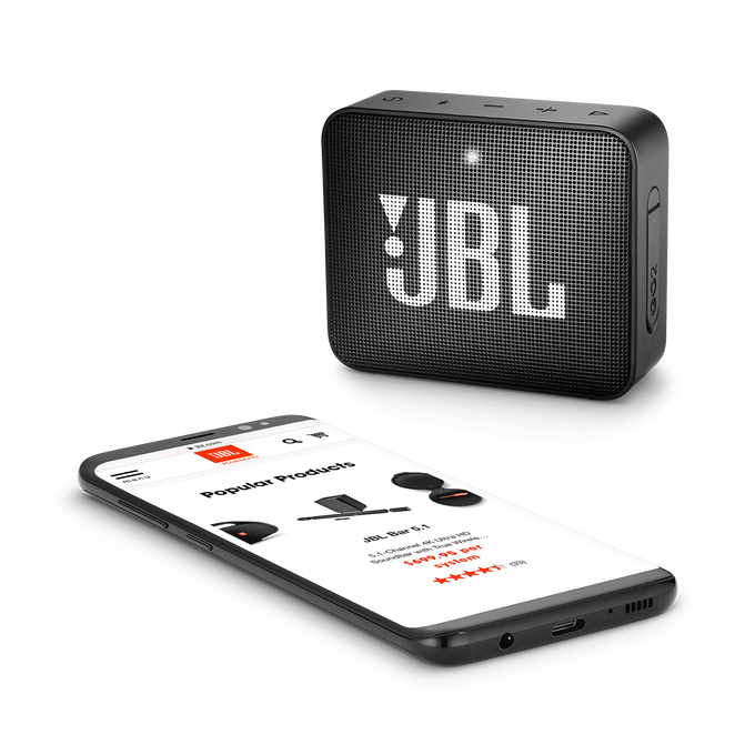JBL Go 2 - Midnight Black - Portable Bluetooth speaker - Detailshot 3 image number null