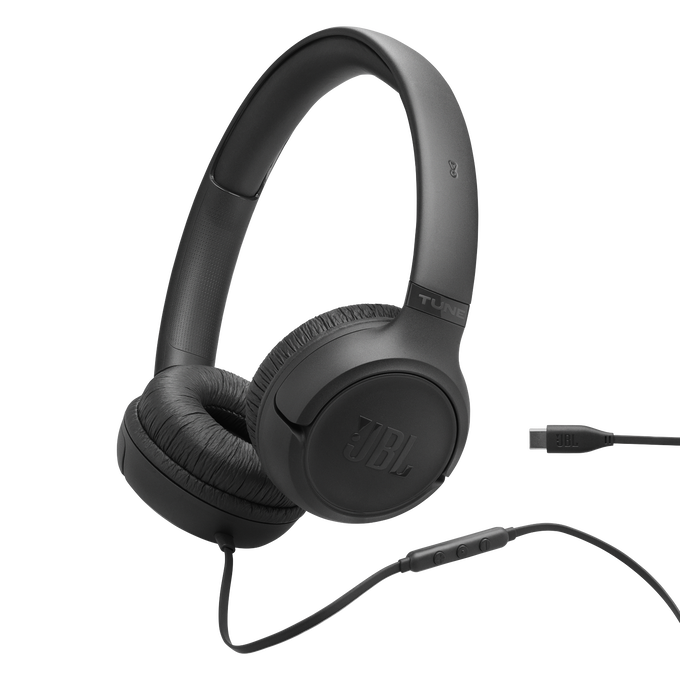 JBL Tune 530C - Black - Wired on-ear headphones - Hero image number null