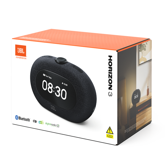 JBL Horizon 3 - Black - Bluetooth&reg; clock radio speaker with DAB/DAB+/FM - Detailshot 8 image number null