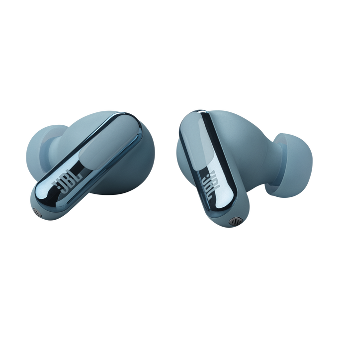 JBL Live Beam 3 - Blue - True wireless noise-cancelling closed-stick earbuds - Detailshot 1 image number null