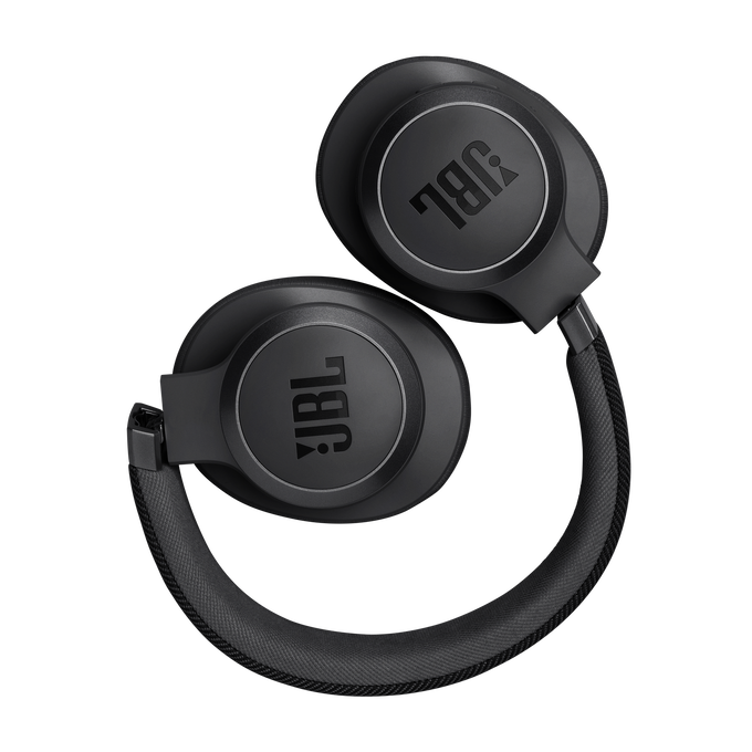 JBL Live 770NC - Black - Wireless Over-Ear Headphones with True Adaptive Noise Cancelling - Detailshot 5 image number null