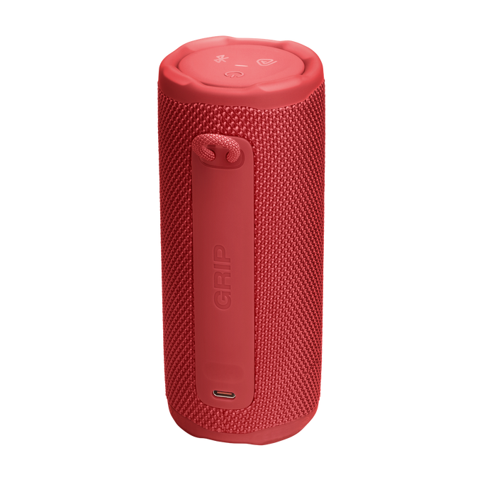 JBL Grip - Red - Compact Bluetooth speaker with bold JBL Pro Sound and ambient light - Back image number null