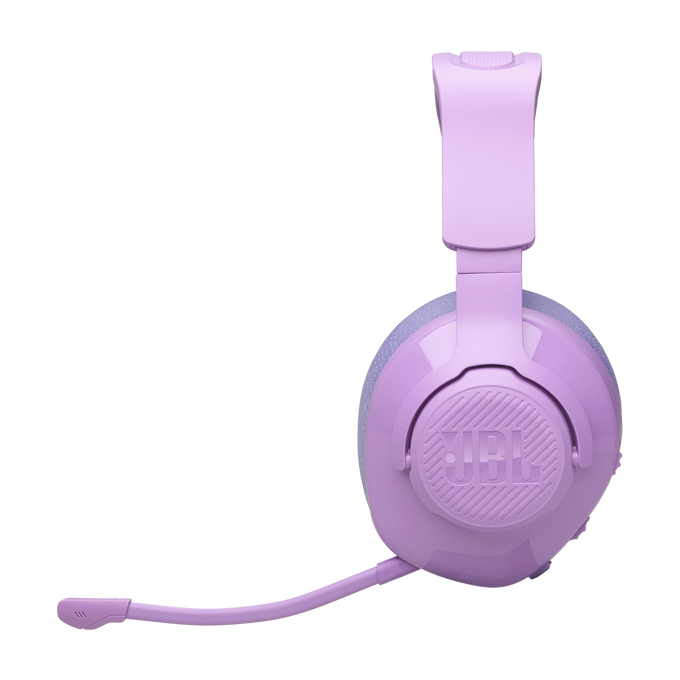 JBL Quantum 360 Wireless - Purple - Wireless over-ear gaming headset with surround sound and detachable mic - Left image number null