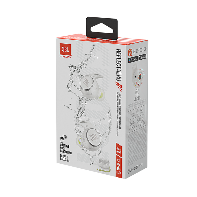 JBL Reflect Aero TWS - White - True wireless Noise Cancelling active earbuds - Detailshot 10 image number null