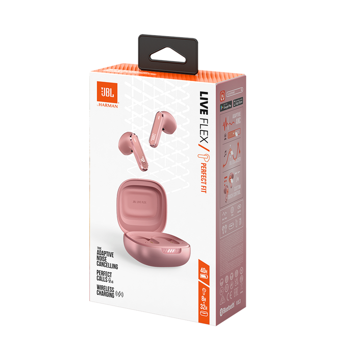 JBL Live Flex - Rose - True wireless Noise Cancelling earbuds - Detailshot 11 image number null