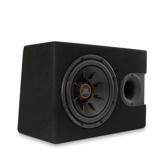 S2-1224SS - Black - 12" (300mm) Slipstream ported enclosure - Detailshot 2 image number null
