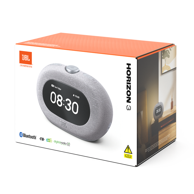 JBL Horizon 3 - Grey - Bluetooth&reg; clock radio speaker with DAB/DAB+/FM - Detailshot 8 image number null