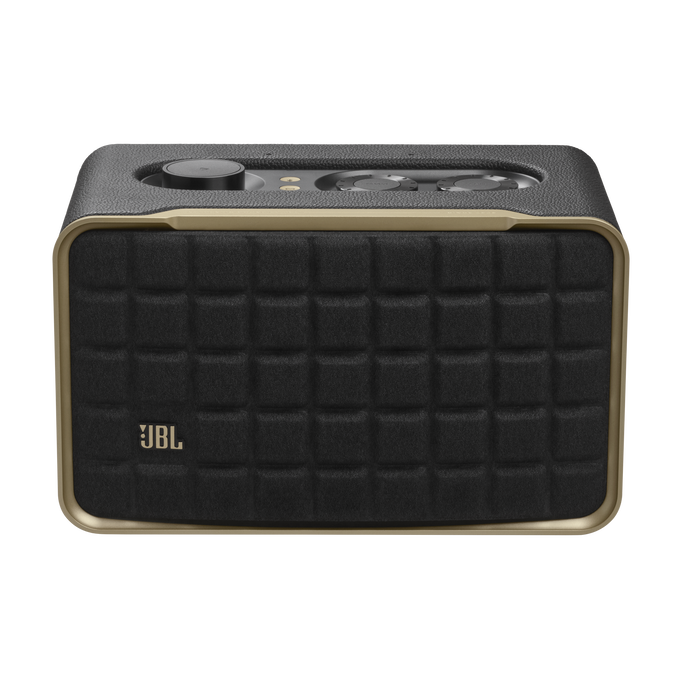 JBL Authentics 200 - Black - Smart home speaker with Wi-Fi, Bluetooth and Voice Assistants with retro design - Front image number null