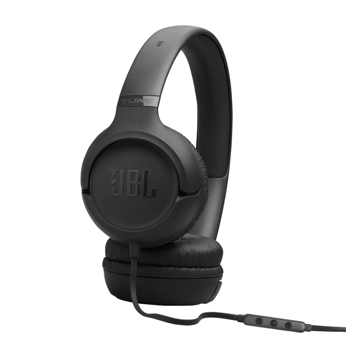 JBL Tune 530C - Black - Wired on-ear headphones - Right image number null